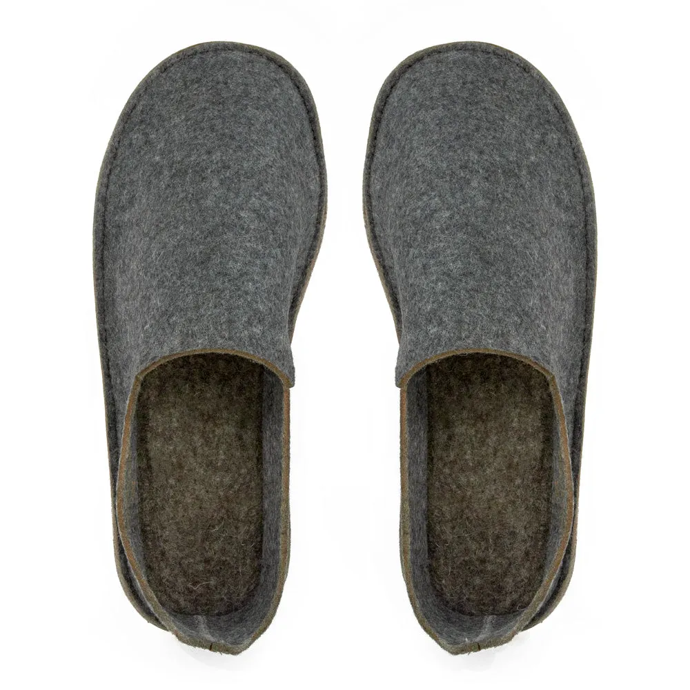 100% Wool Felt Slippers