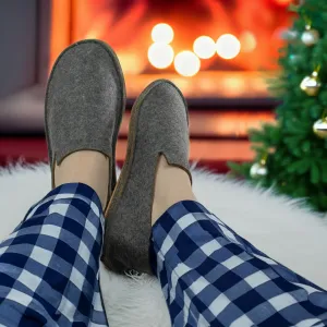 100% Wool Felt Slippers