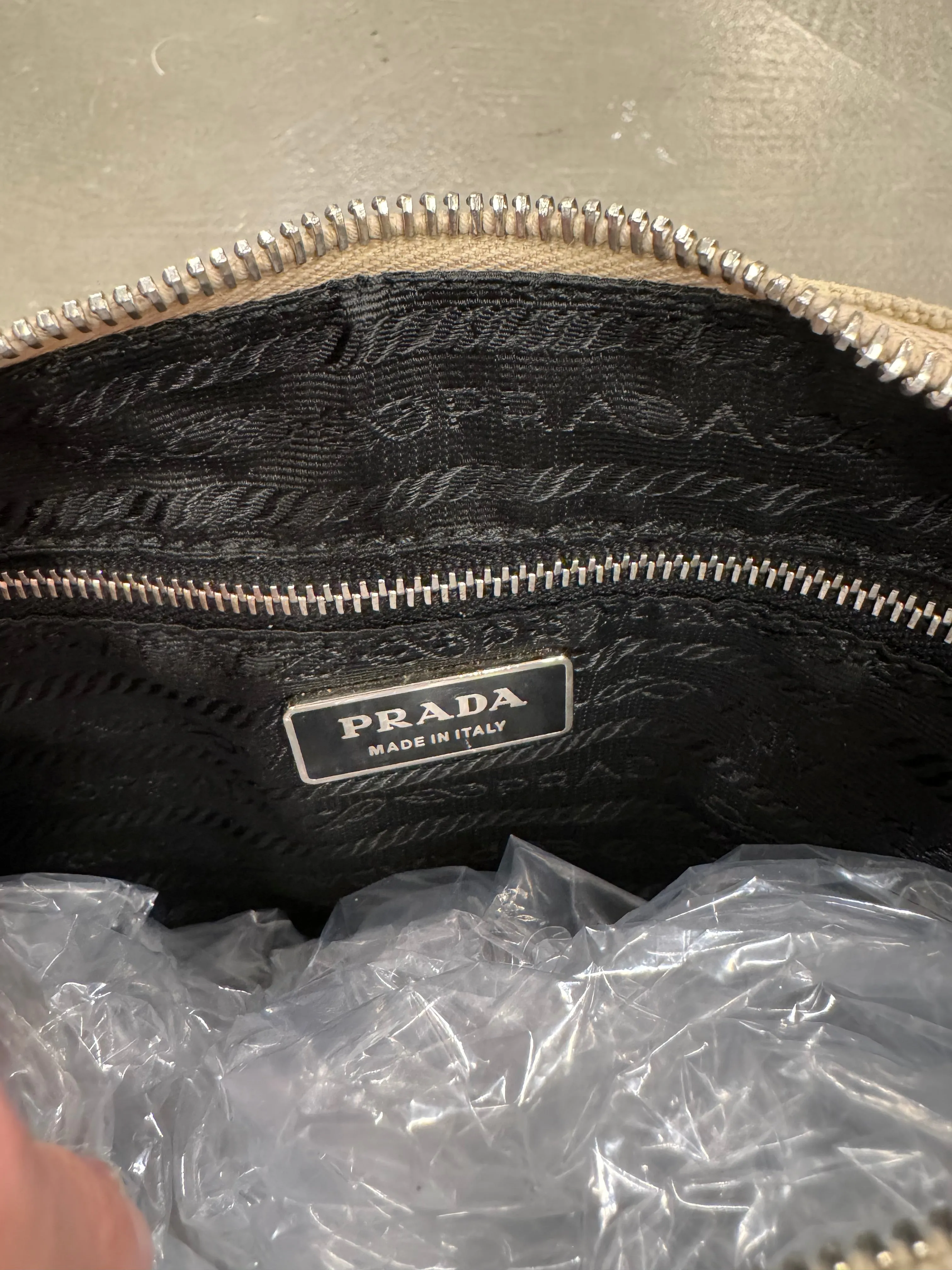 2000s Prada canvas bag