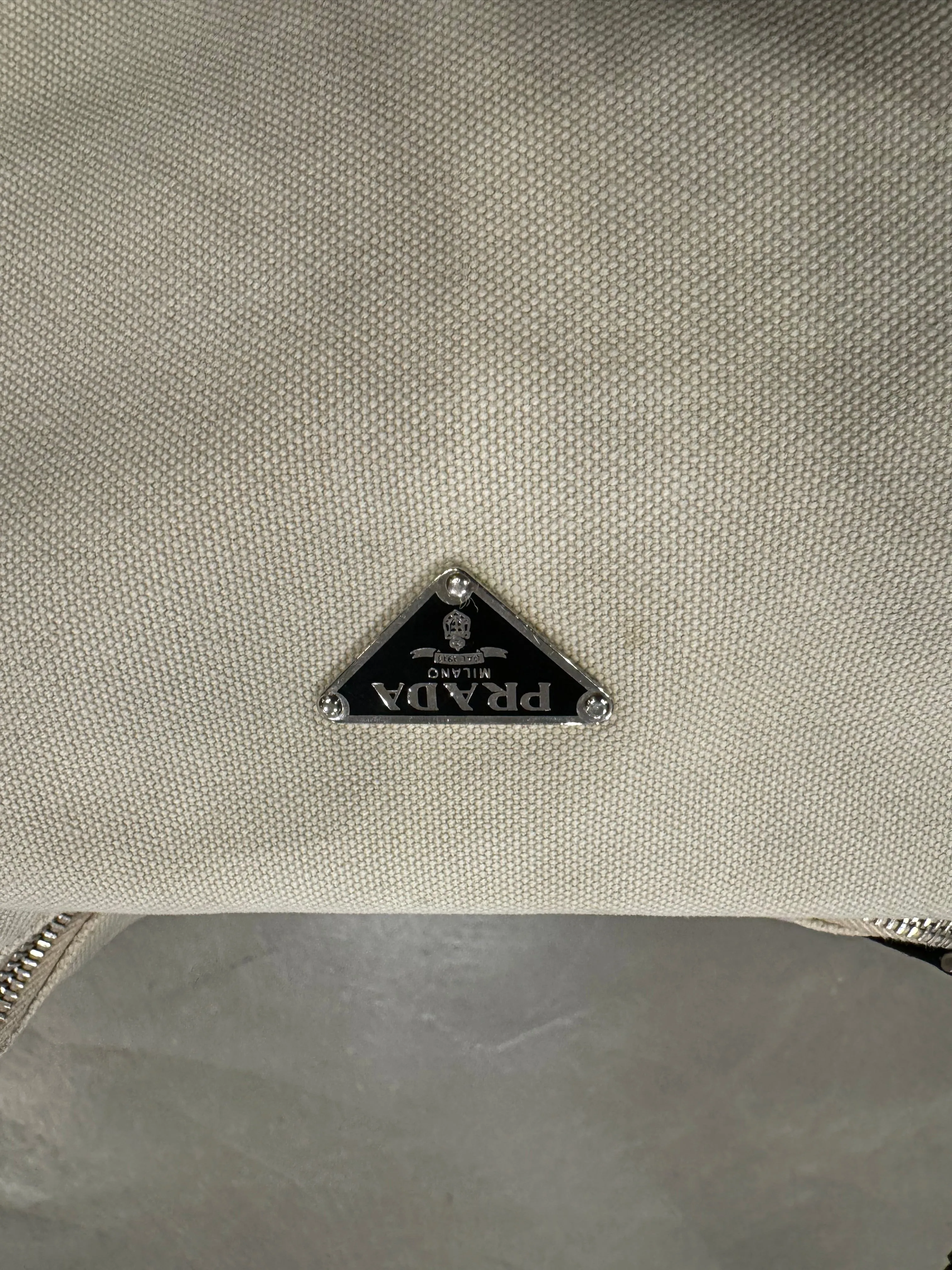 2000s Prada canvas bag