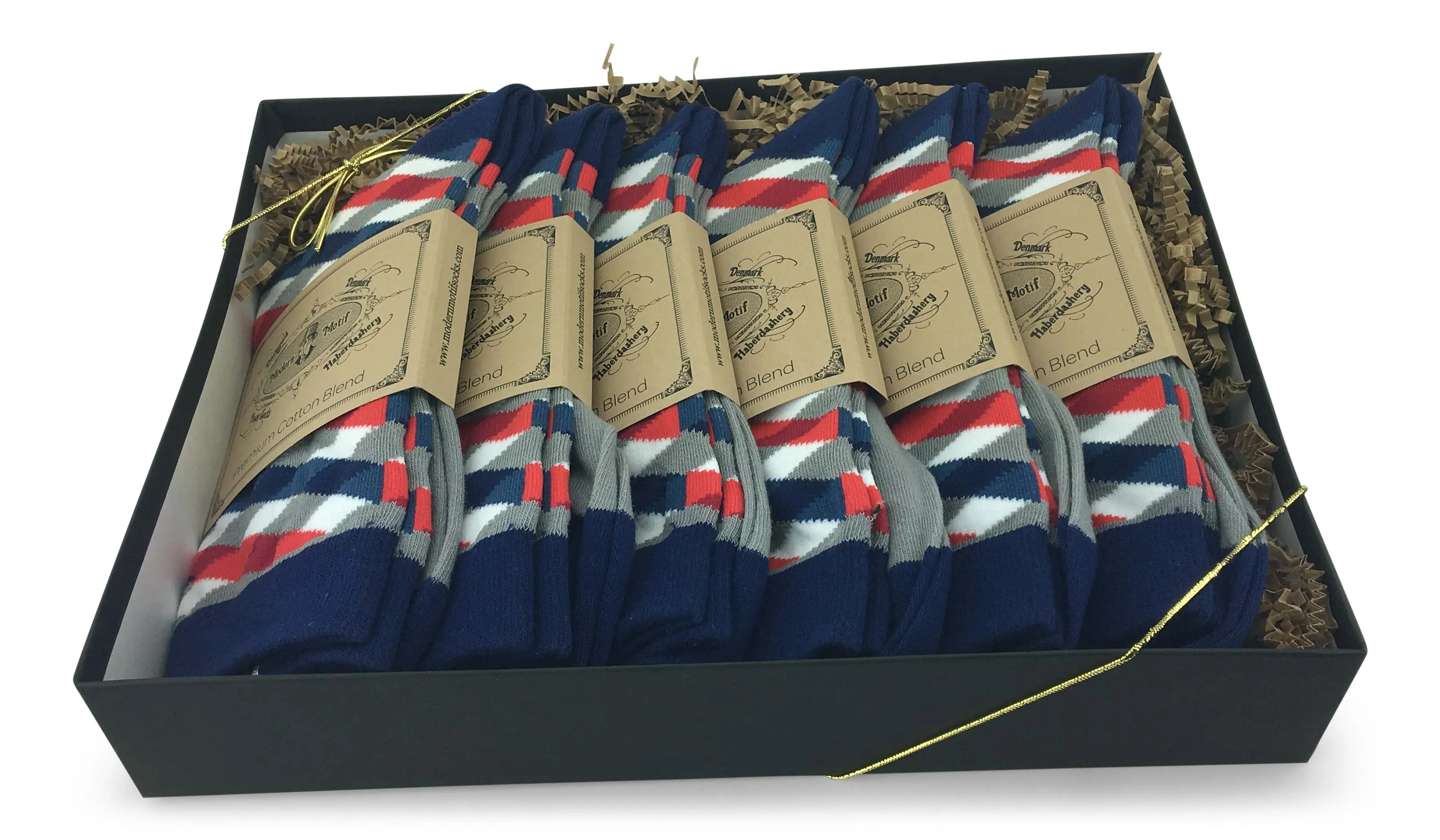 6 Pair Men's Matching Dress Socks-Funky and Colorful luxury Casual Business Dress Socks