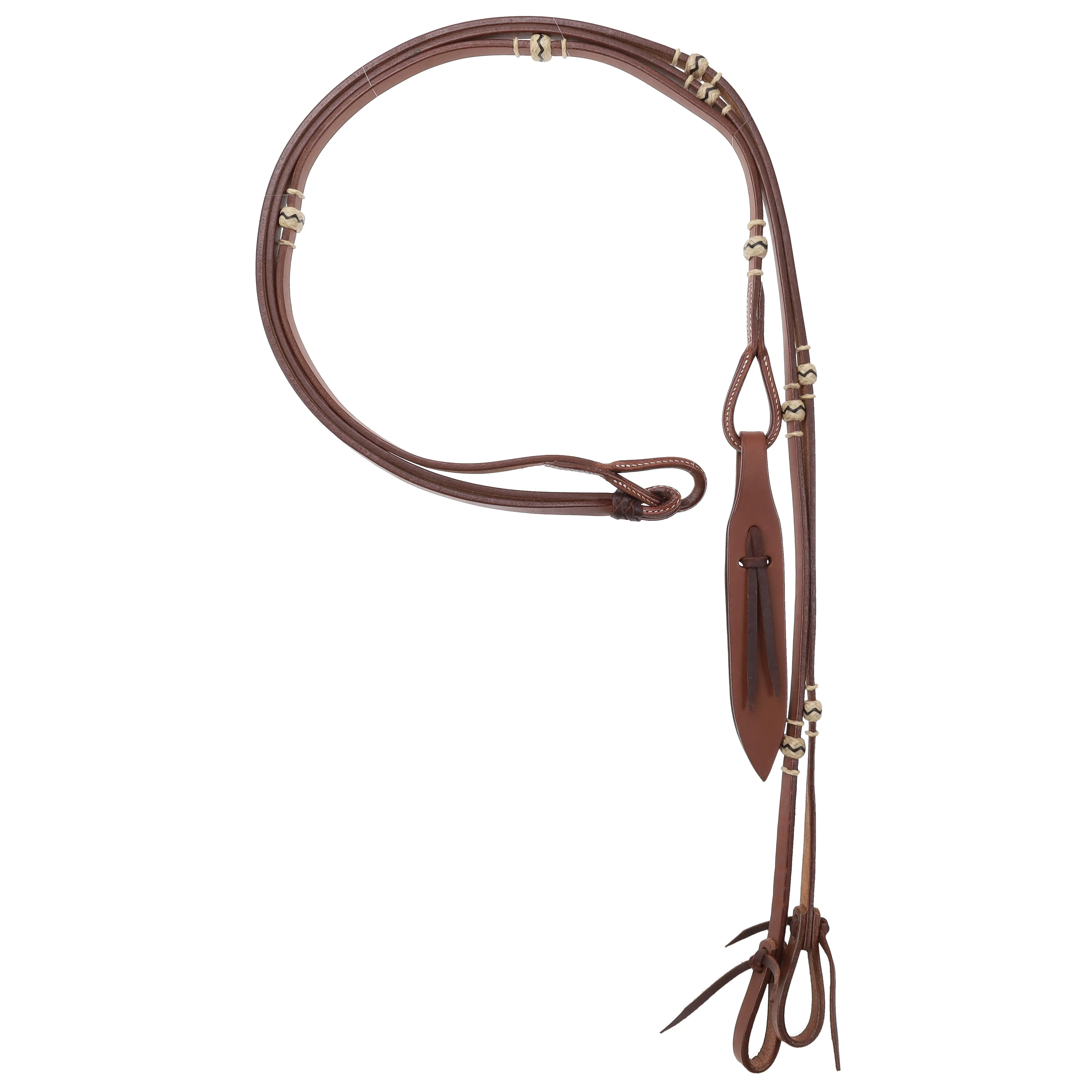 8' Flat Leather Romal Reins