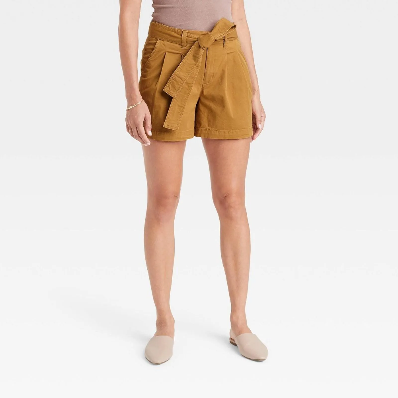 A New Day Women's High-Rise Pleat Front Shorts 83929688