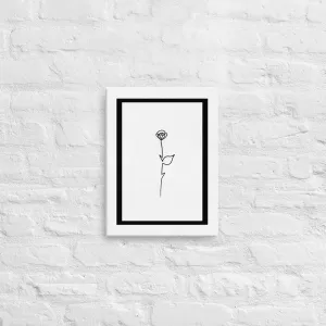 A Rose is a Rose is a Rose is a Rose Canvas Wall Art