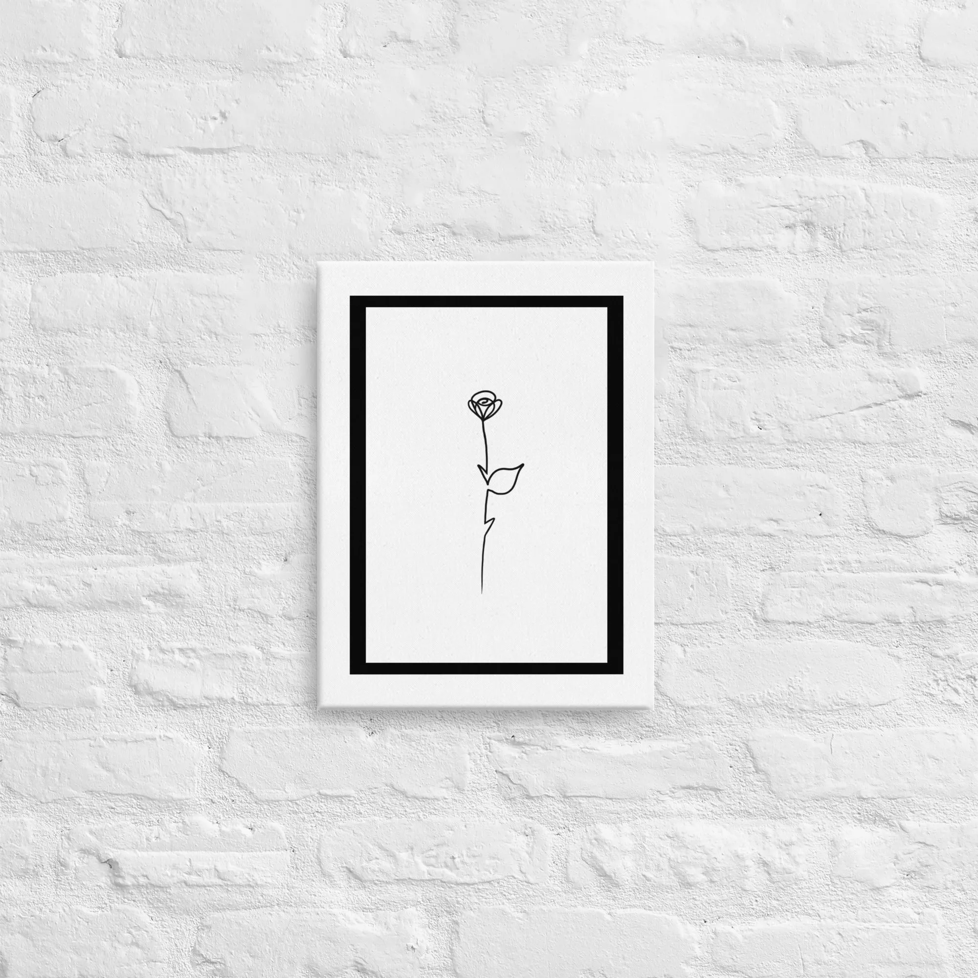 A Rose is a Rose is a Rose is a Rose Canvas Wall Art
