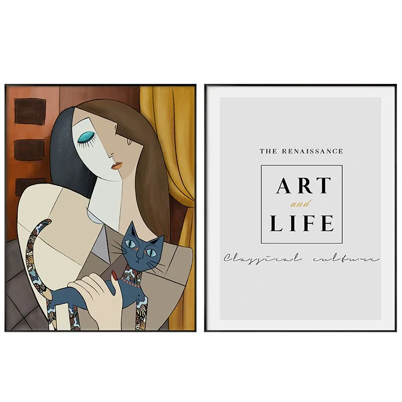 Abstract Minimalist balderdash figure Wall Art