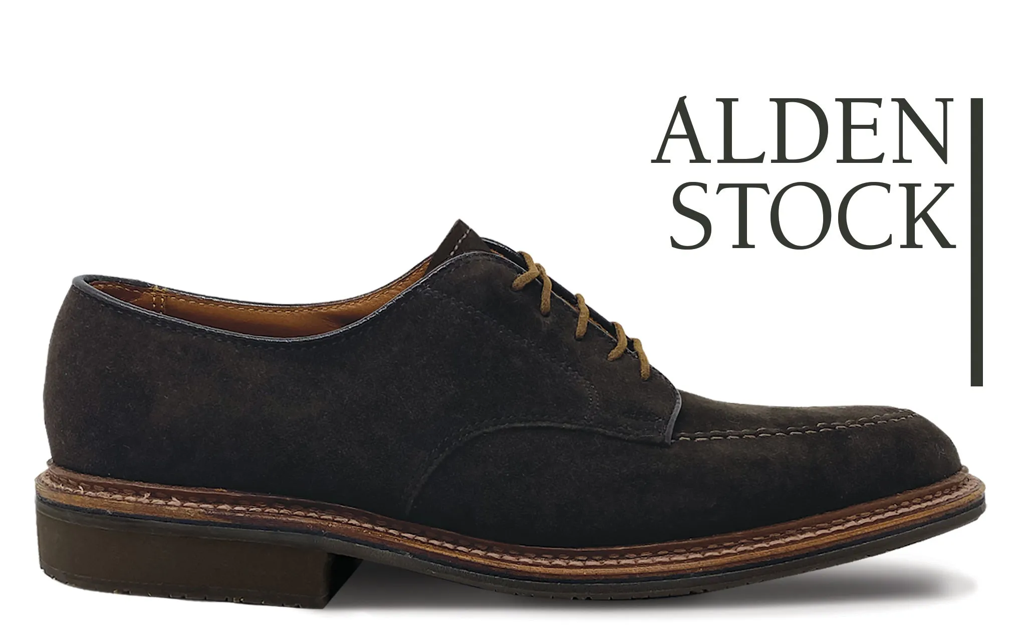 ALDEN 704 Chocolate Suede Mocc Toe Blucher