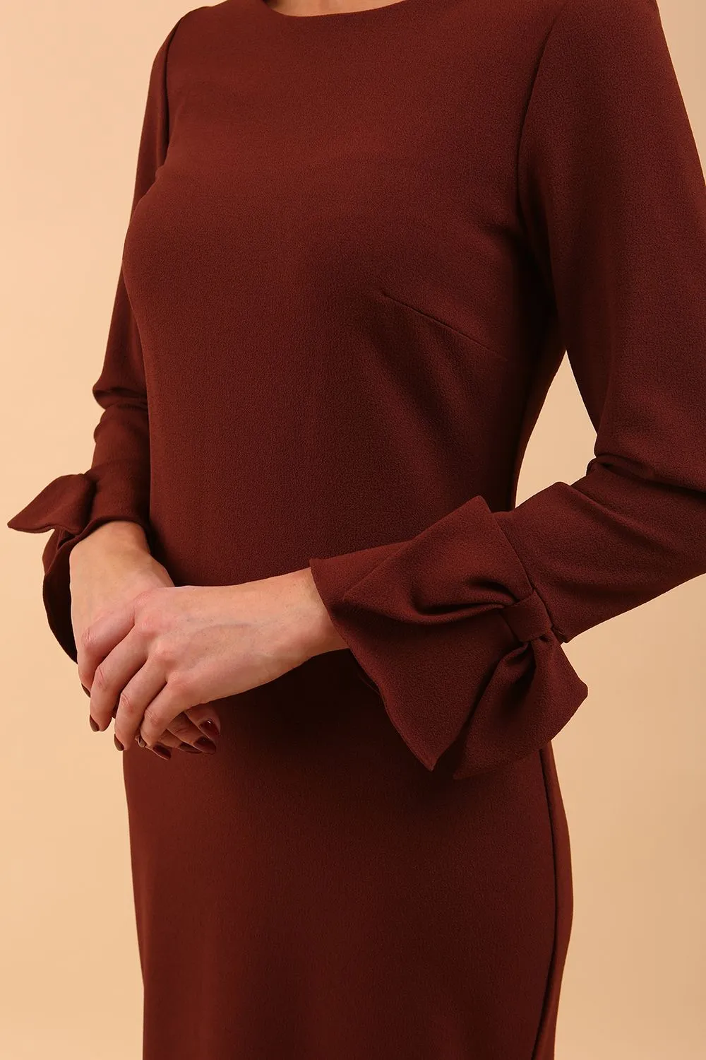 Alma Long Sleeve Pencil Dress