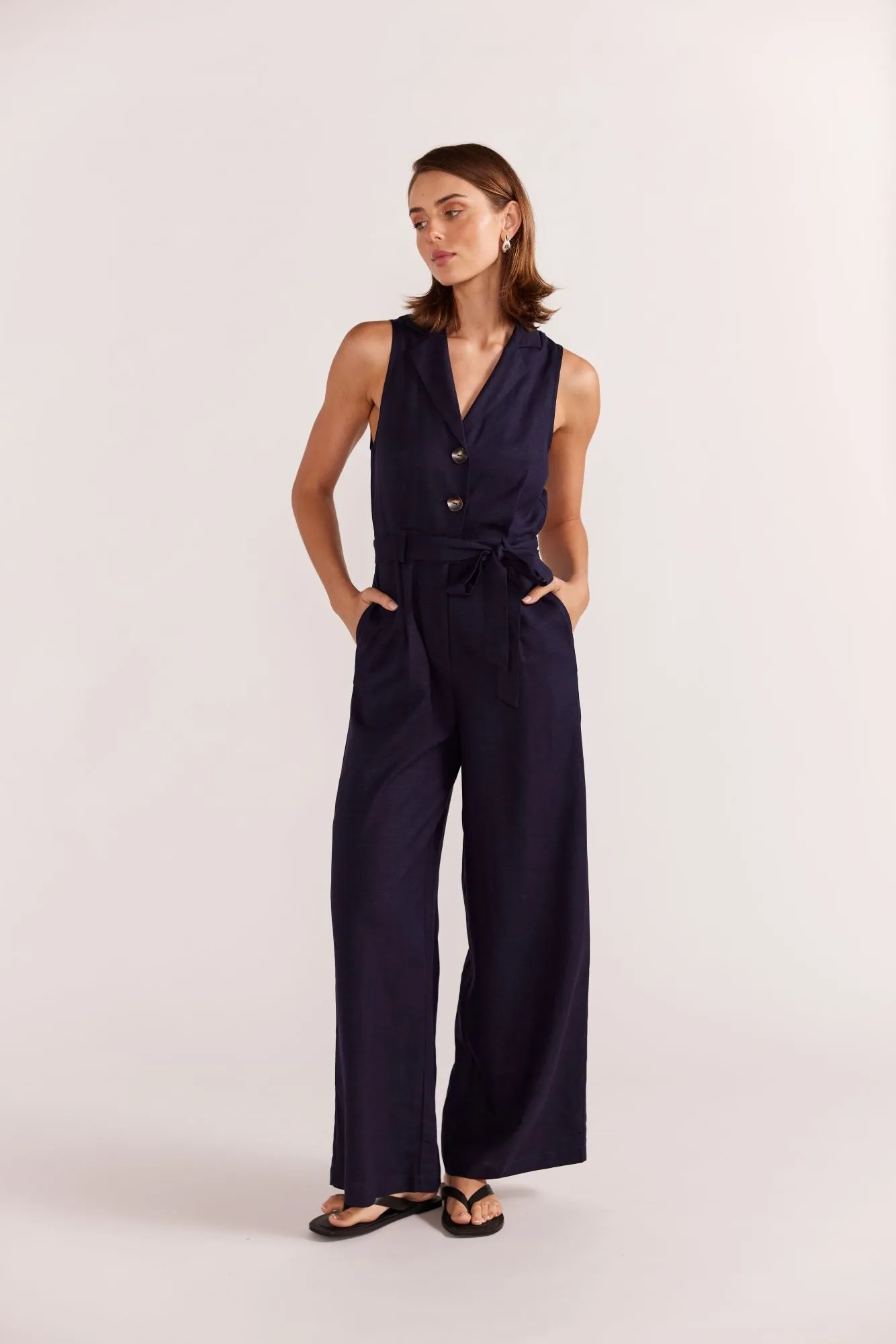 Alora Jumpsuit | Navy
