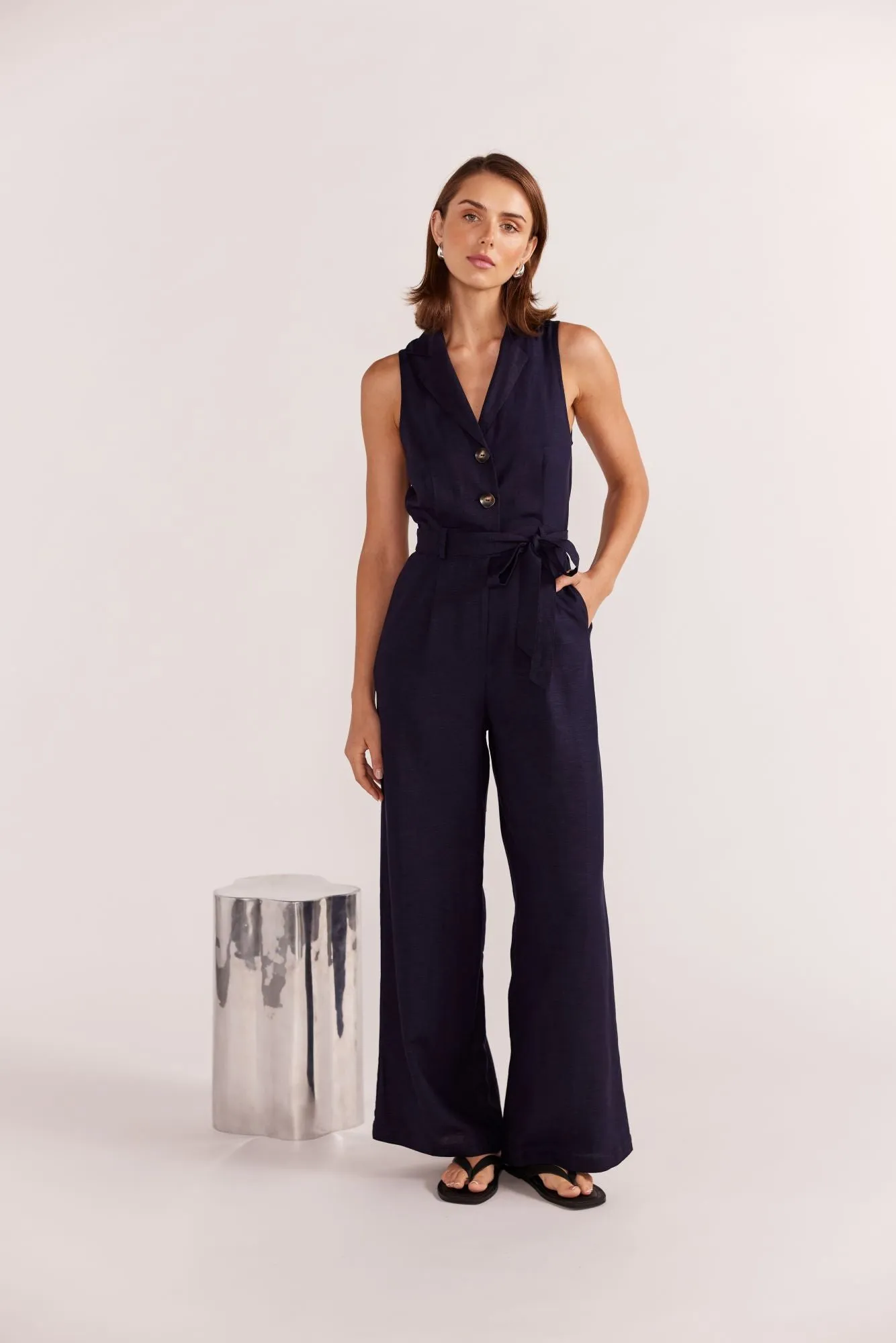 Alora Jumpsuit | Navy
