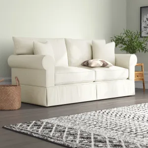 Amari 83" Slipcovered Sofa Wayfair Custom Upholstery™ Fabric: Canvas Granite Sunbrella® Canvas