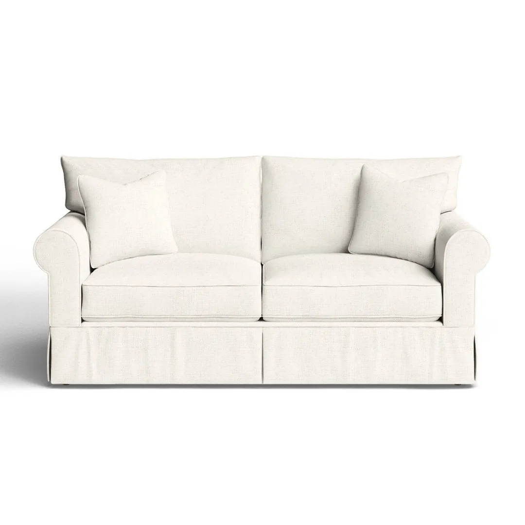 Amari 83" Slipcovered Sofa Wayfair Custom Upholstery™ Fabric: Canvas Granite Sunbrella® Canvas