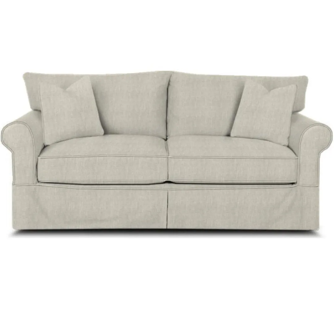 Amari 83" Slipcovered Sofa Wayfair Custom Upholstery™ Fabric: Canvas Granite Sunbrella® Canvas