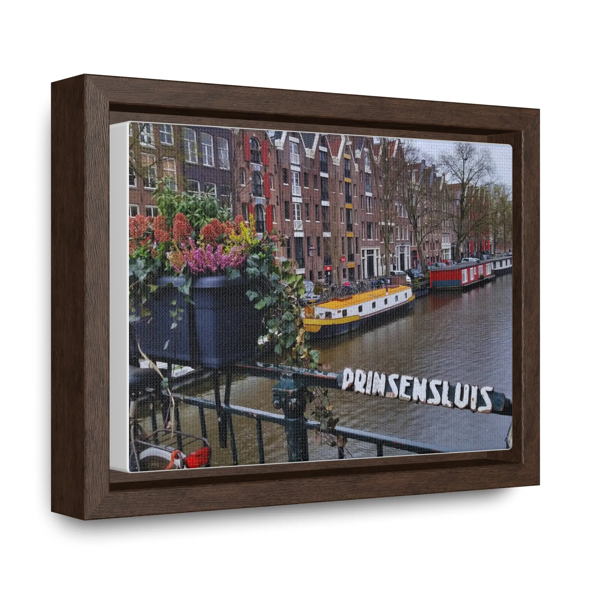 Amsterdam Canal on Canvas