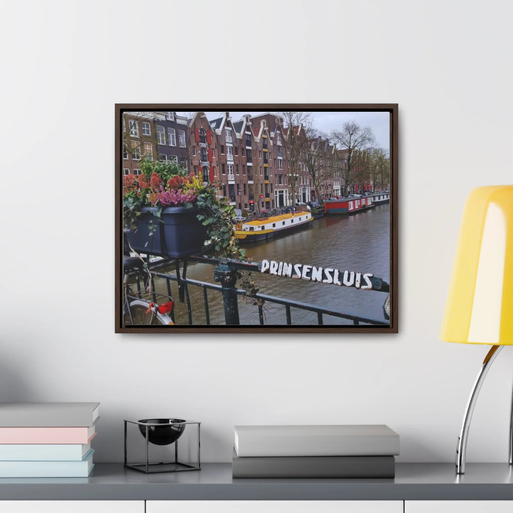 Amsterdam Canal on Canvas