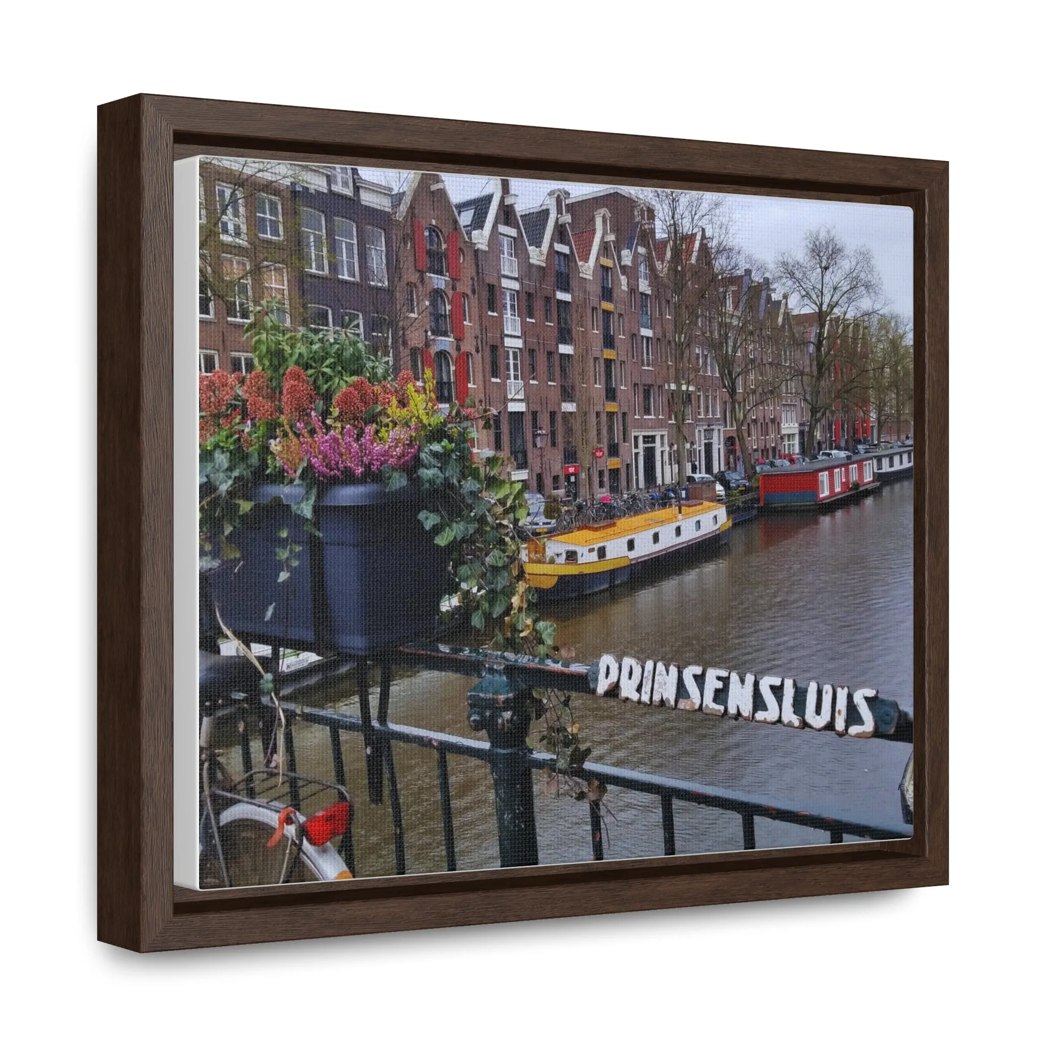 Amsterdam Canal on Canvas