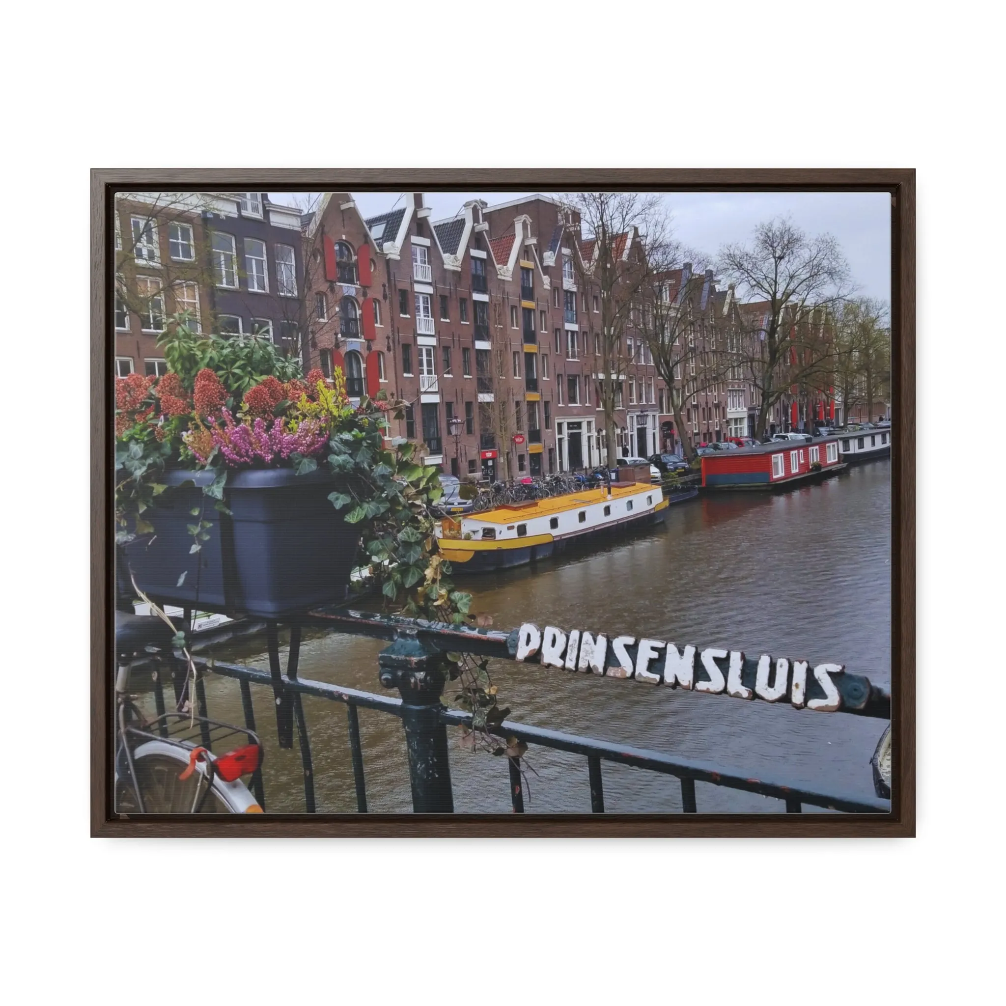 Amsterdam Canal on Canvas