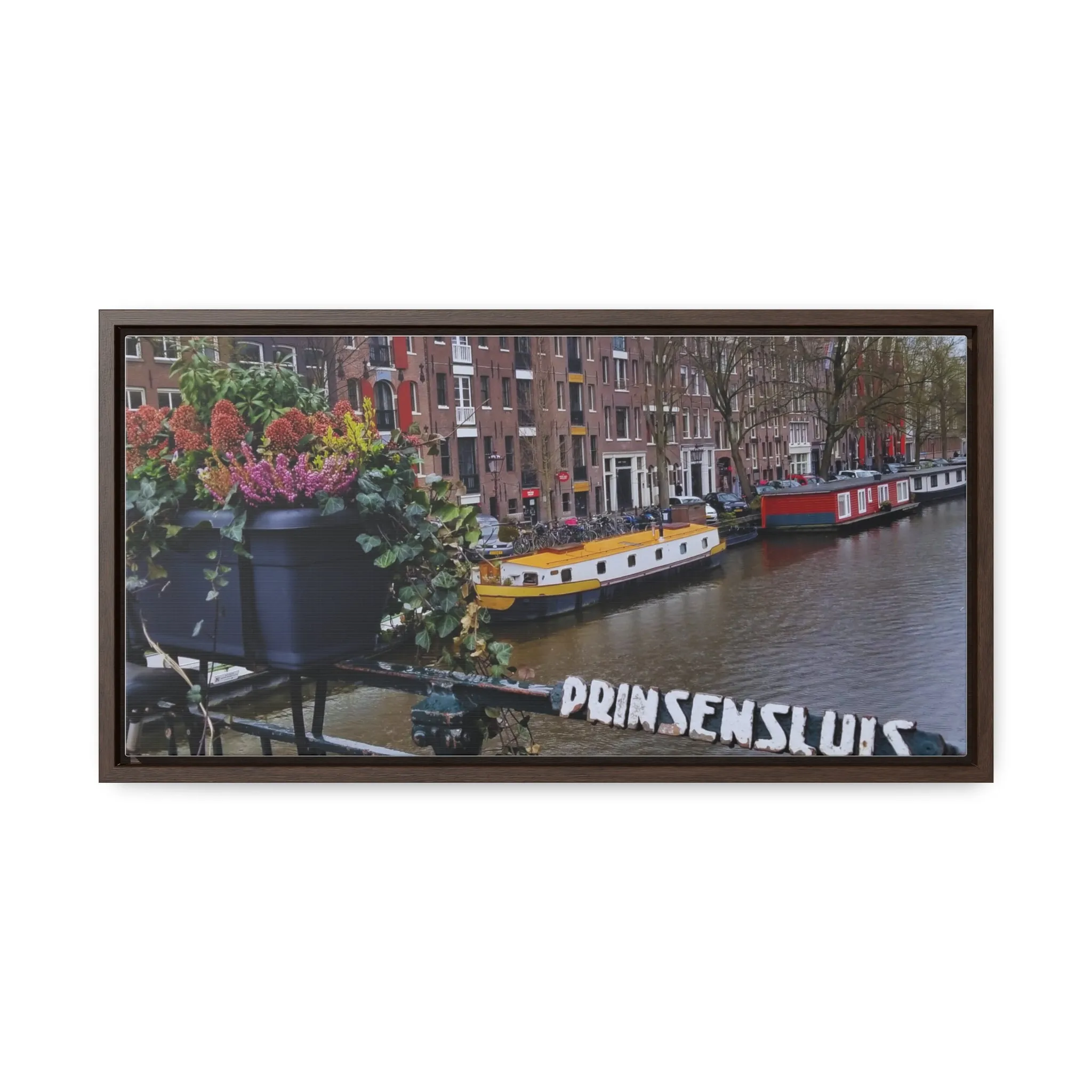 Amsterdam Canal on Canvas