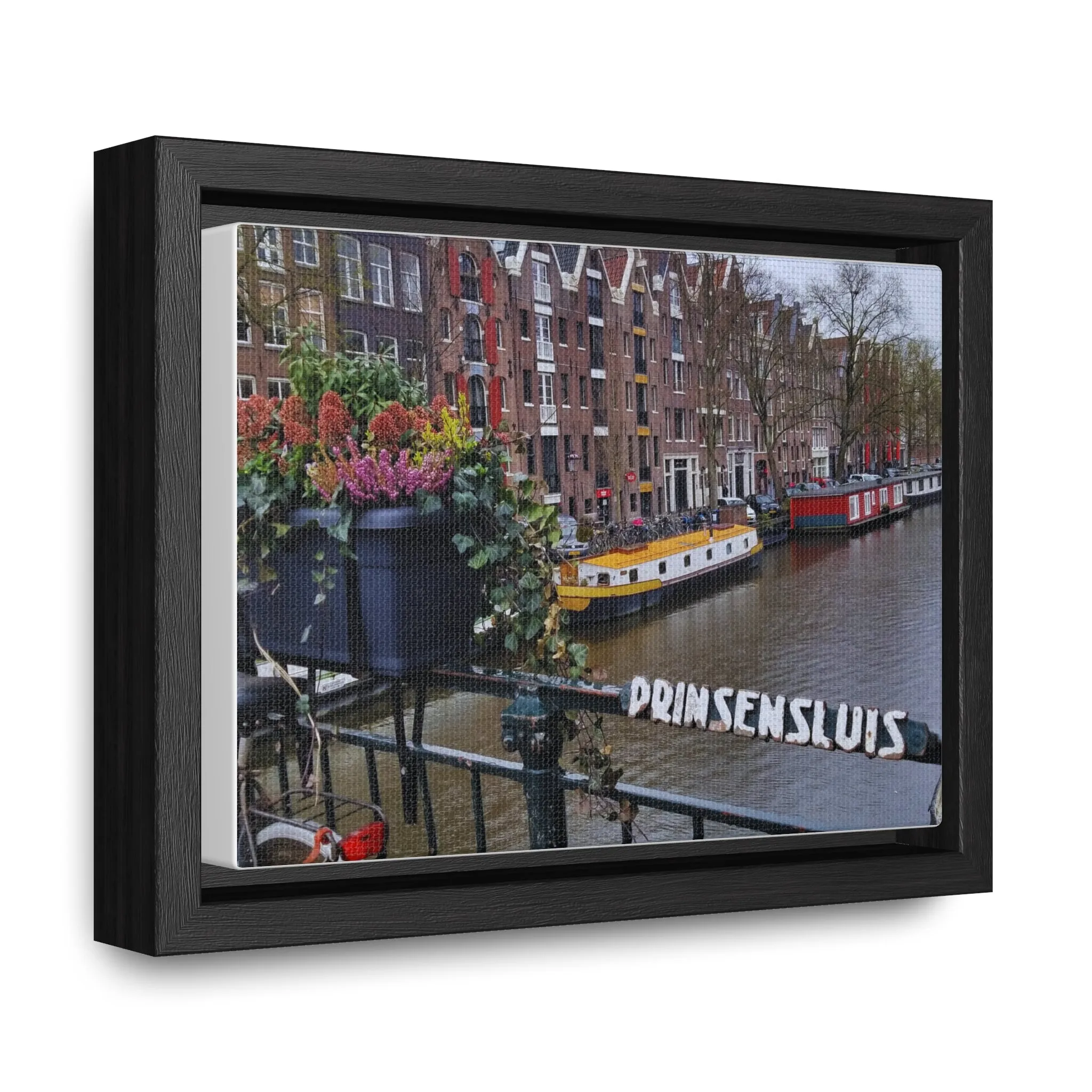 Amsterdam Canal on Canvas