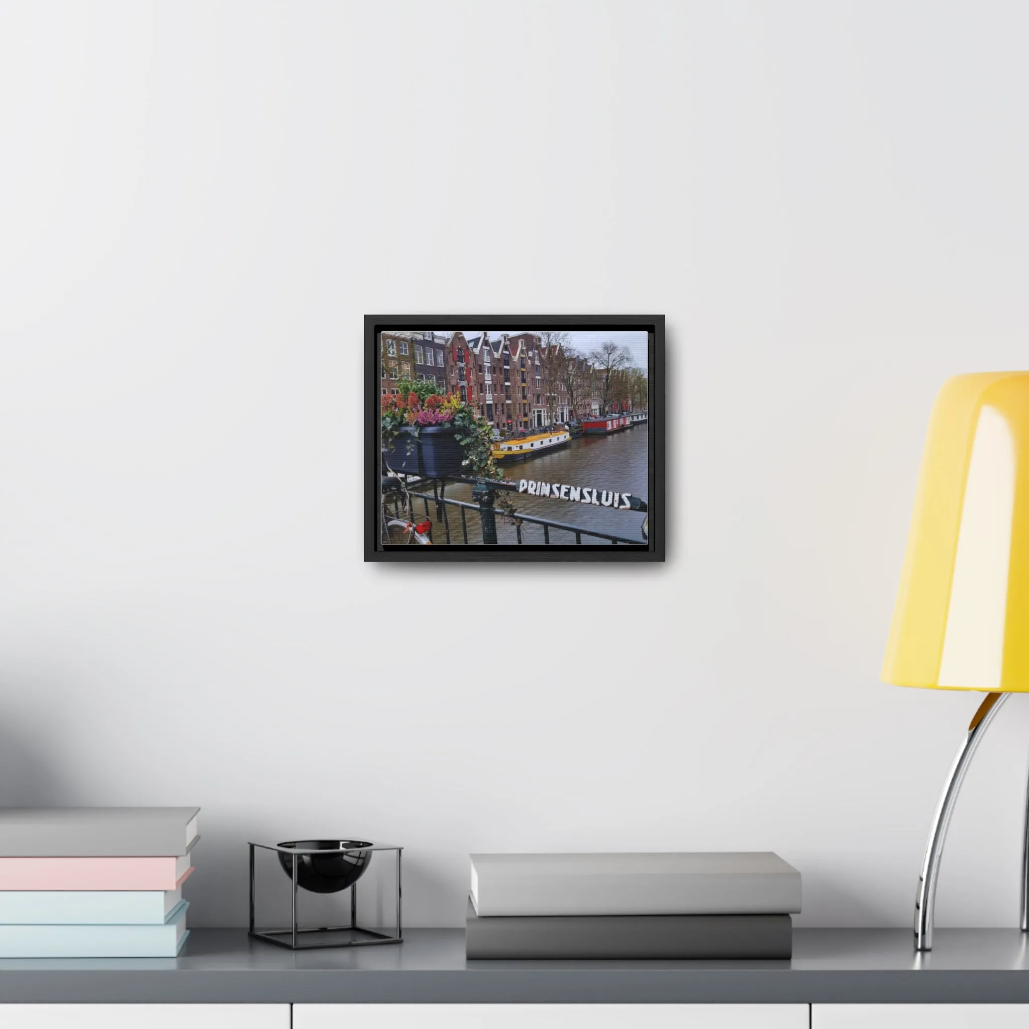 Amsterdam Canal on Canvas