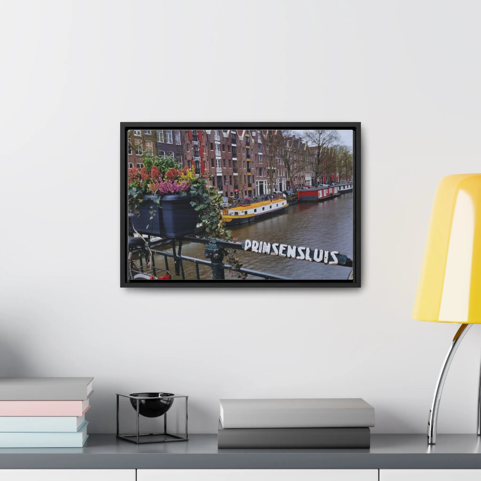 Amsterdam Canal on Canvas