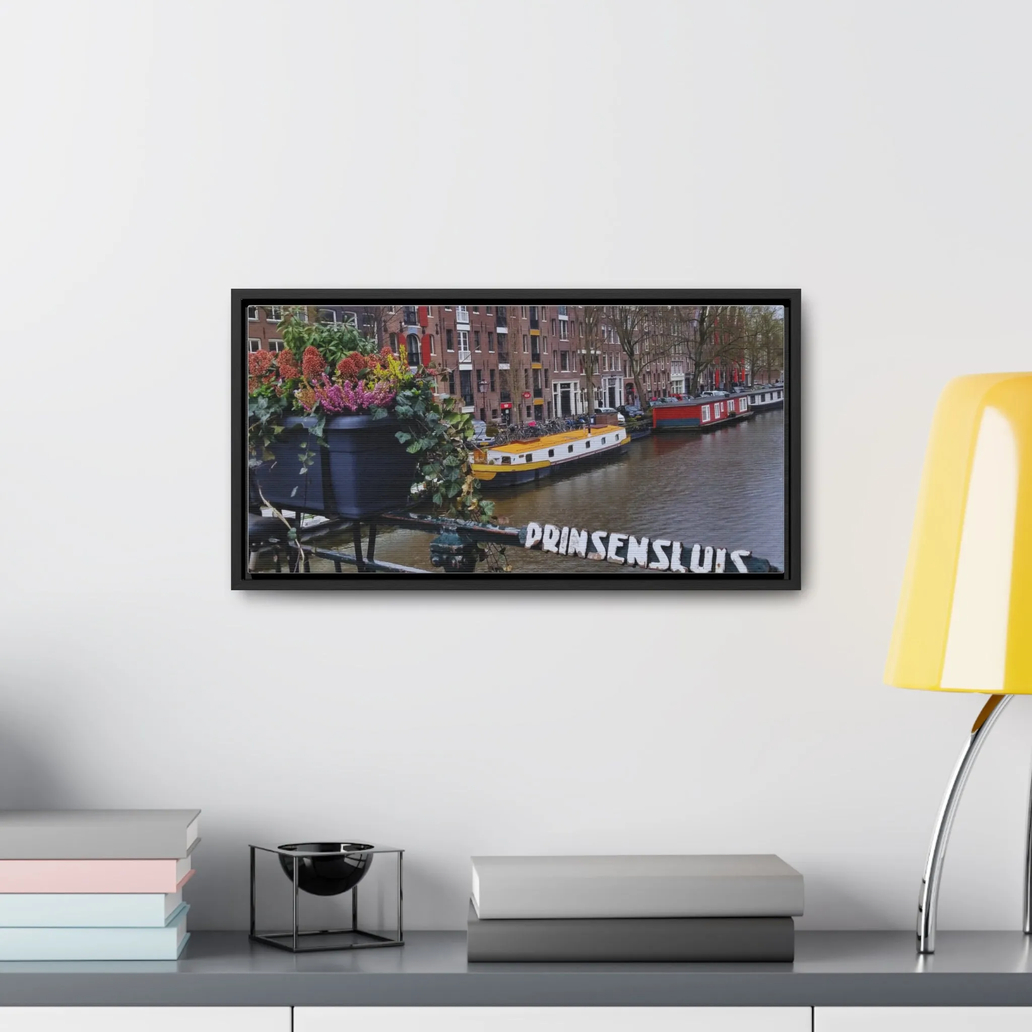 Amsterdam Canal on Canvas