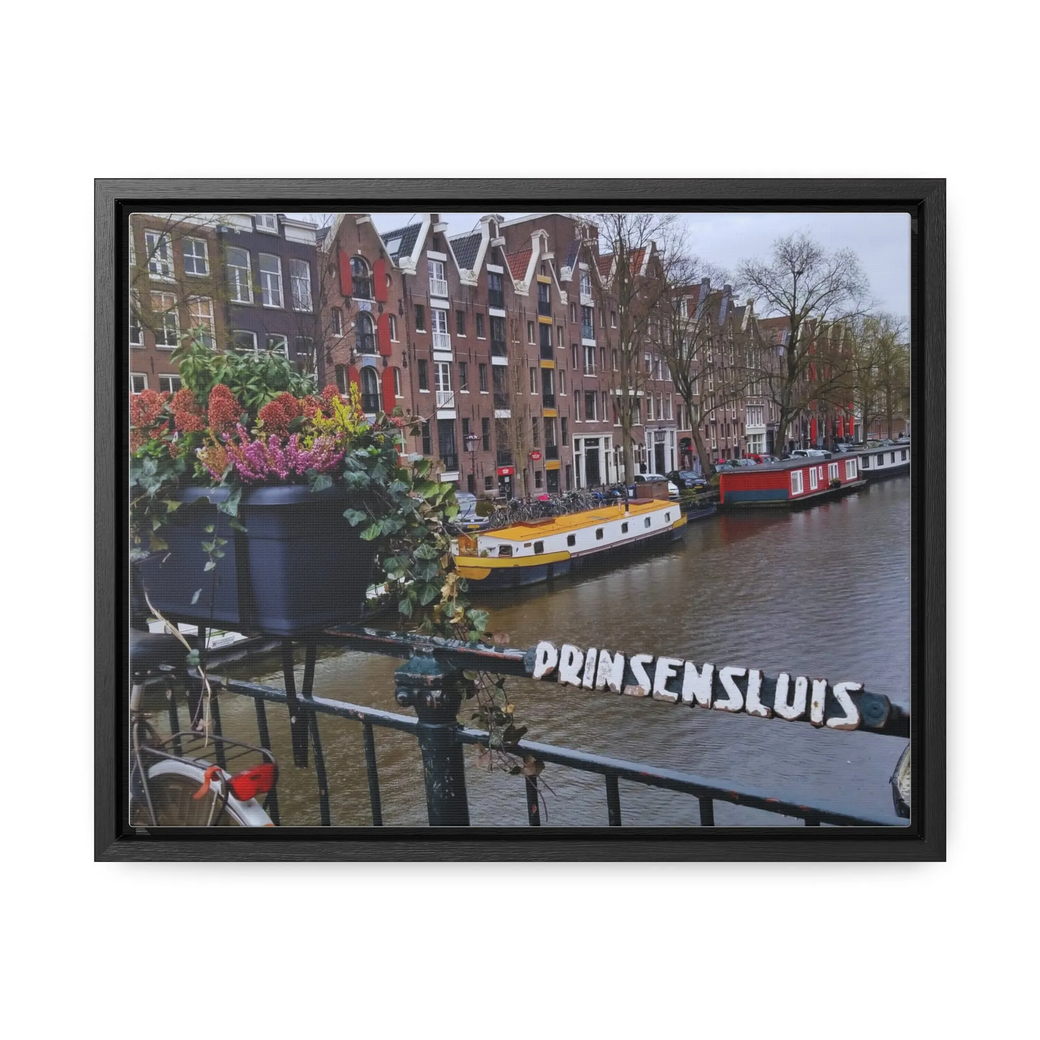 Amsterdam Canal on Canvas