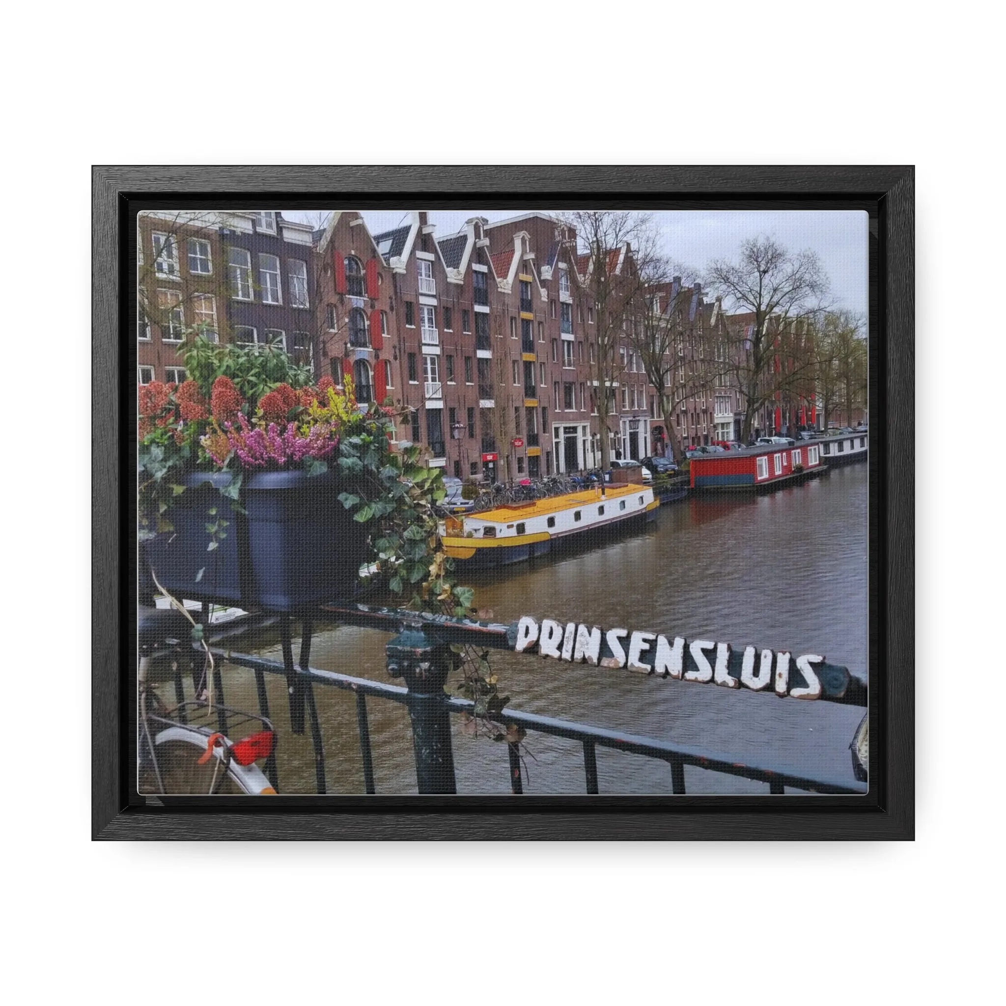 Amsterdam Canal on Canvas