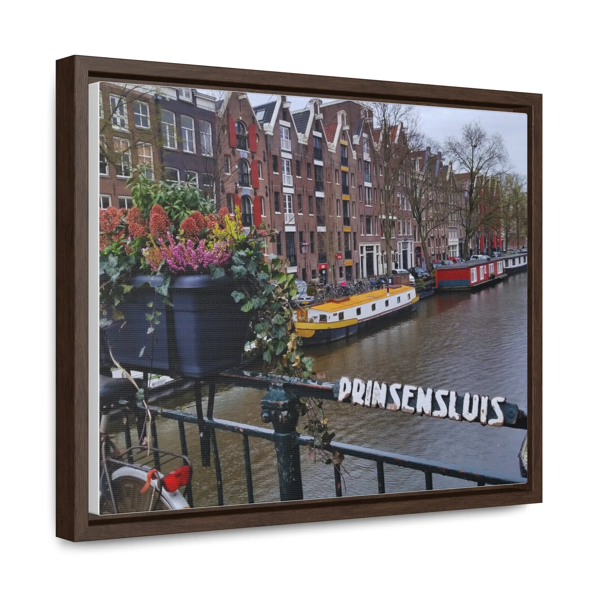 Amsterdam Canal on Canvas