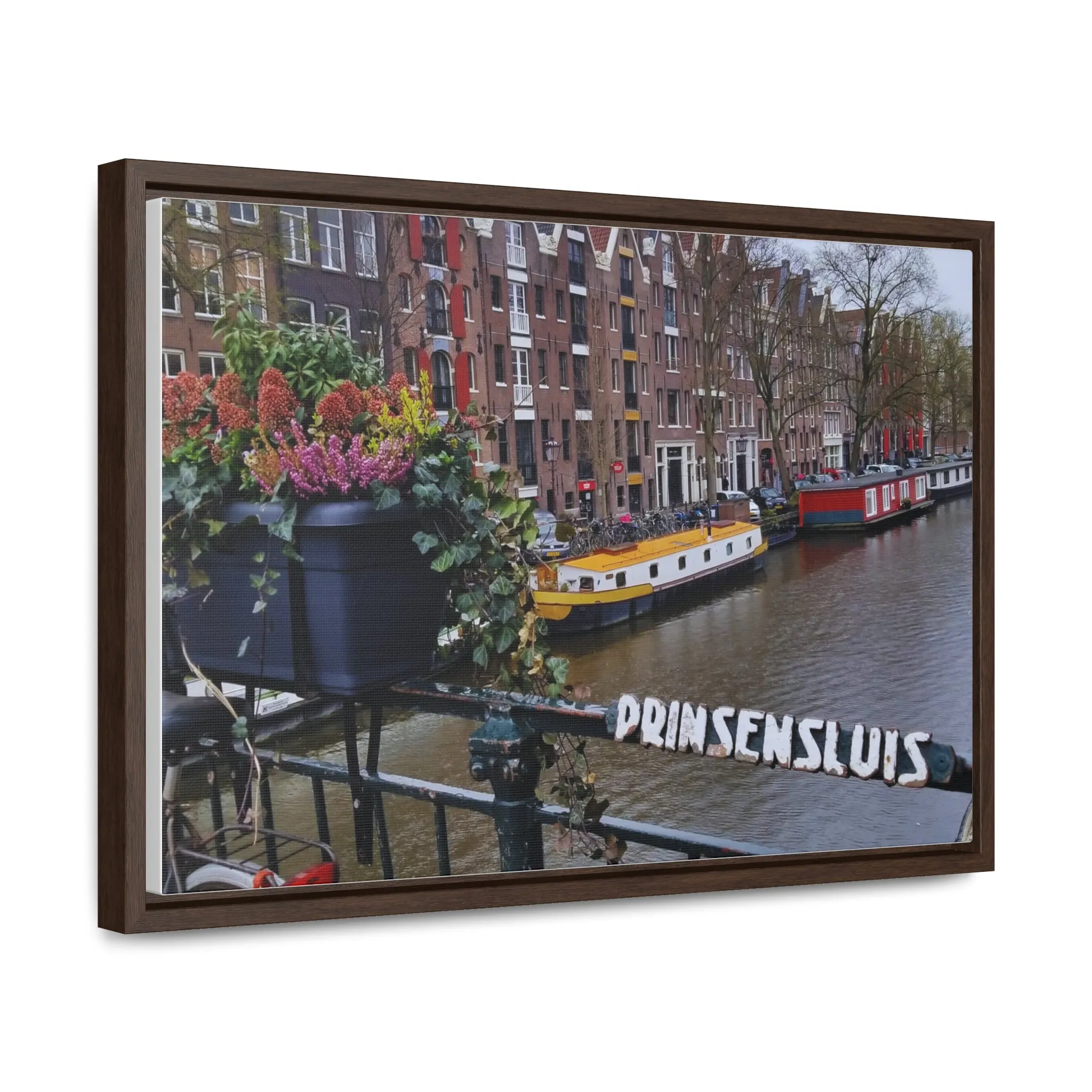 Amsterdam Canal on Canvas