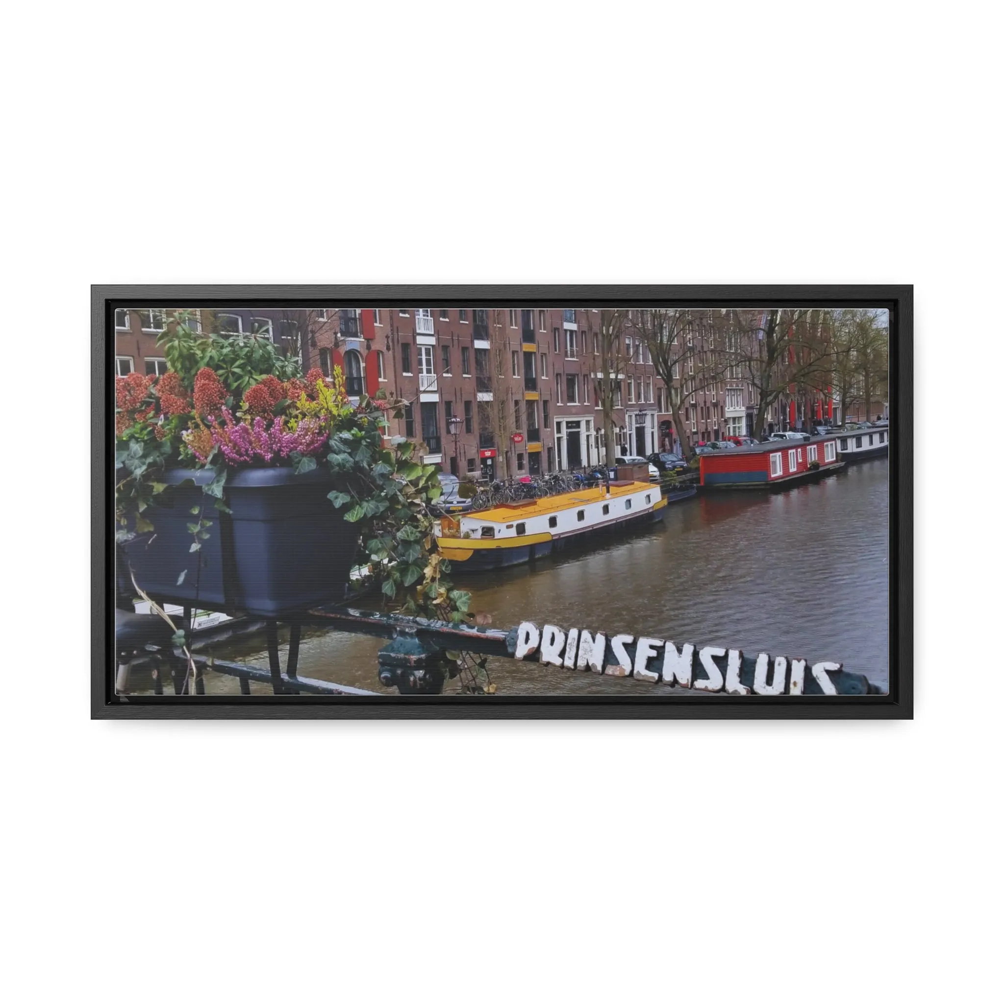 Amsterdam Canal on Canvas