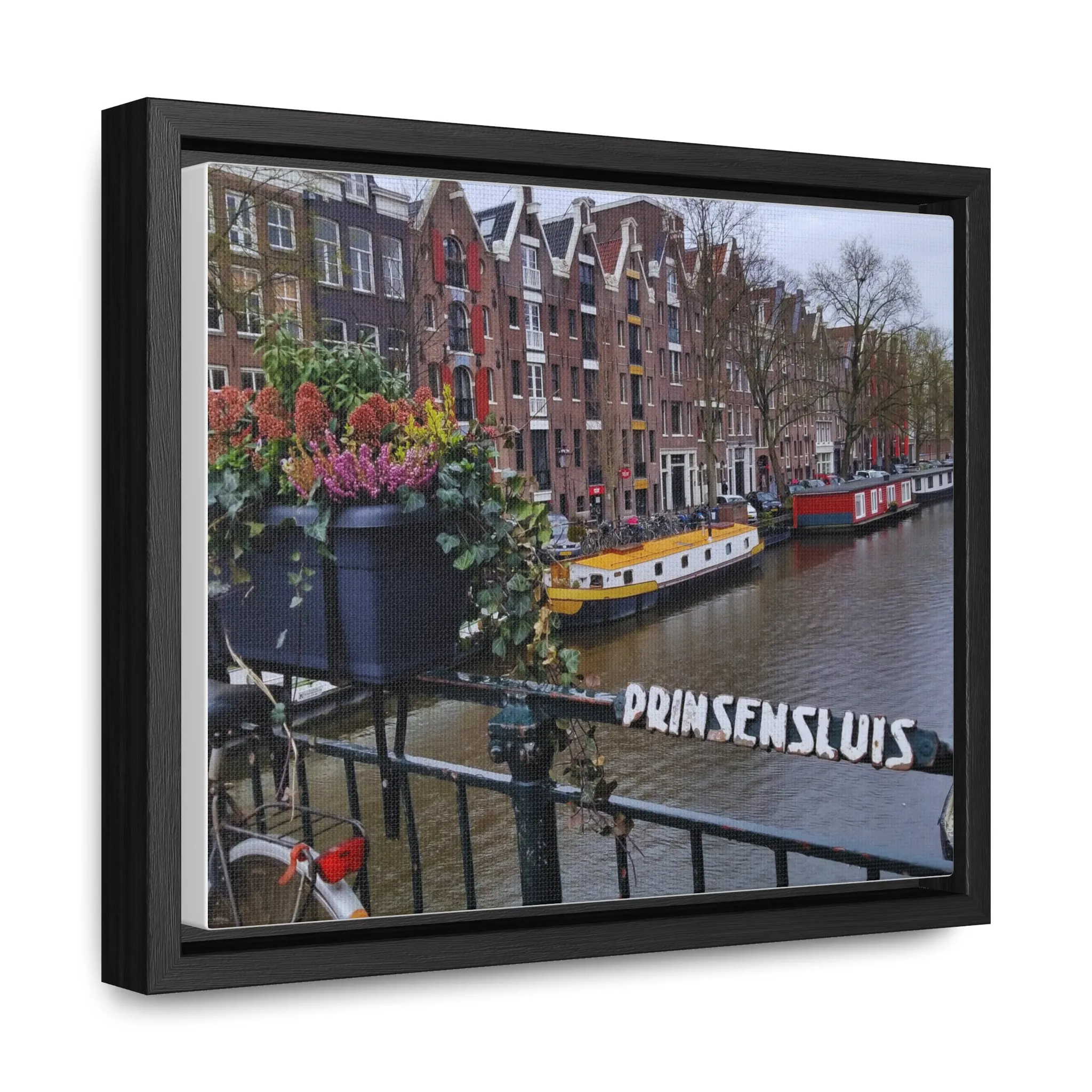Amsterdam Canal on Canvas