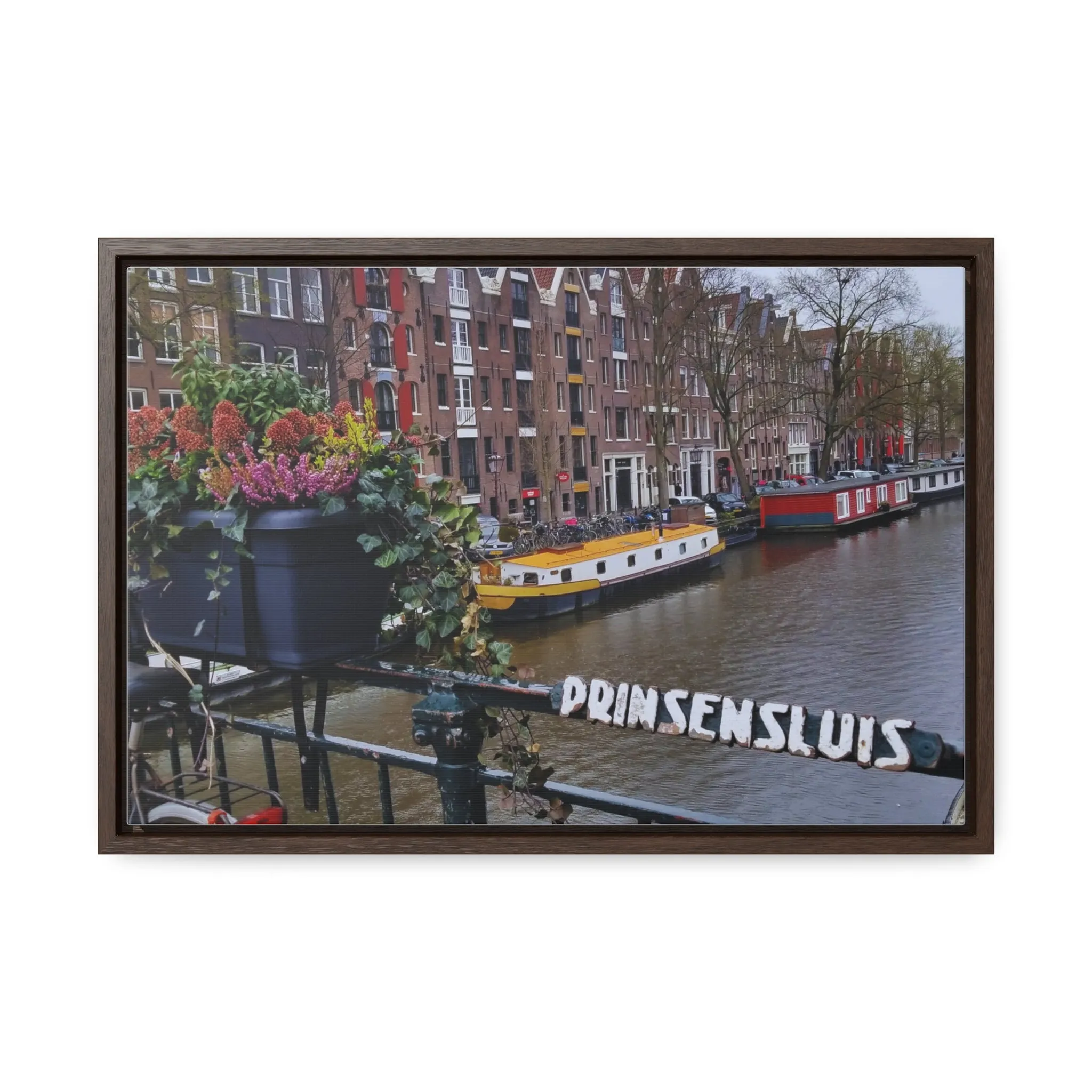 Amsterdam Canal on Canvas