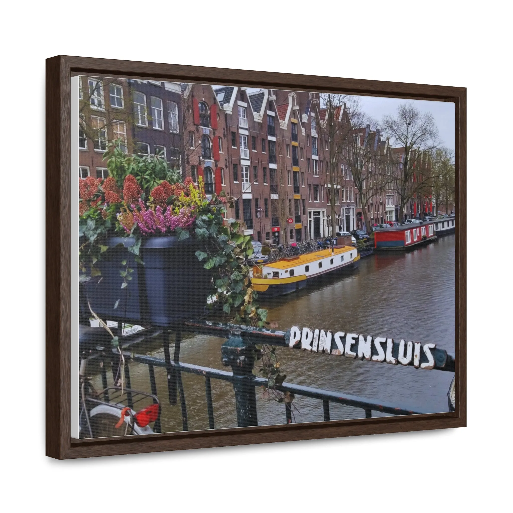Amsterdam Canal on Canvas