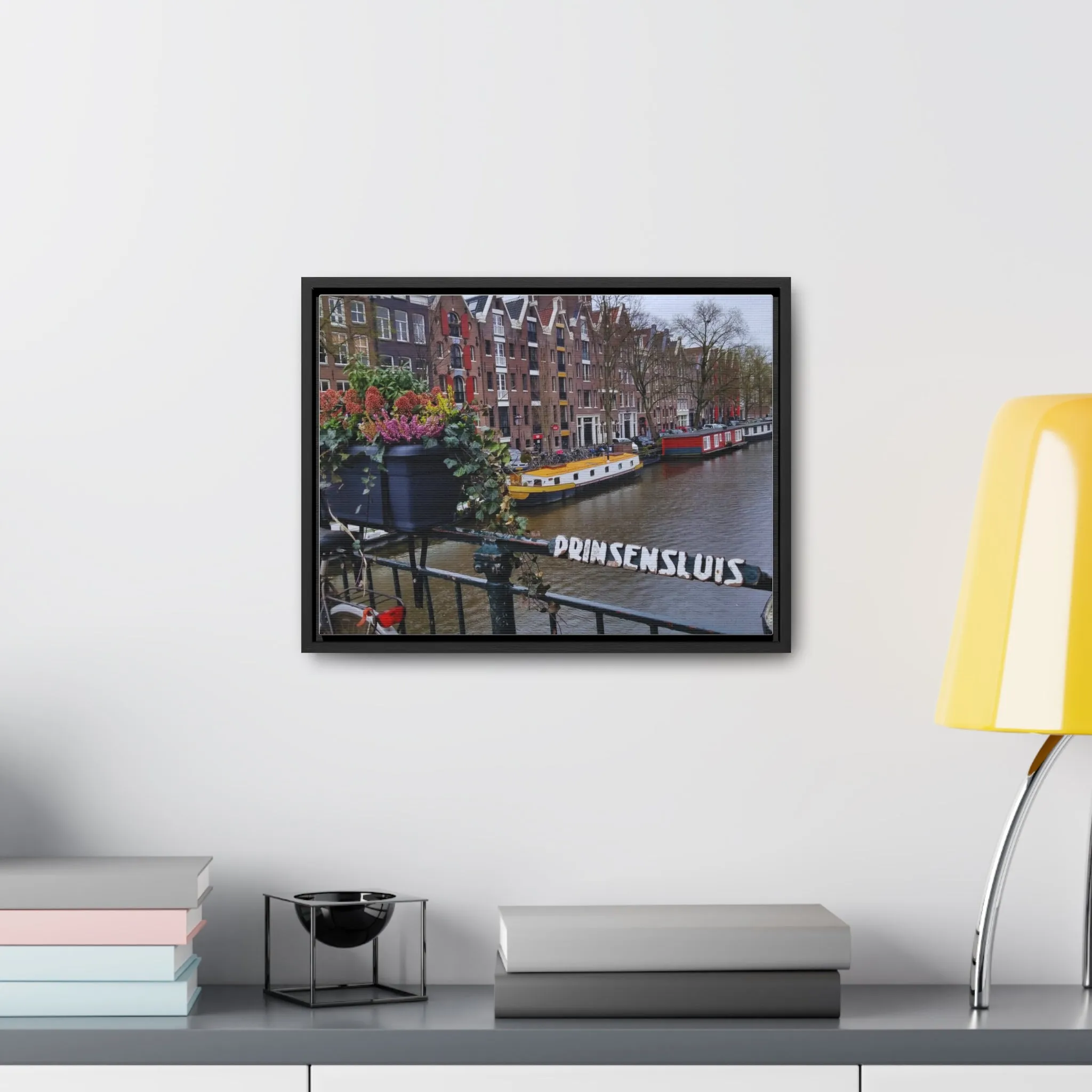 Amsterdam Canal on Canvas