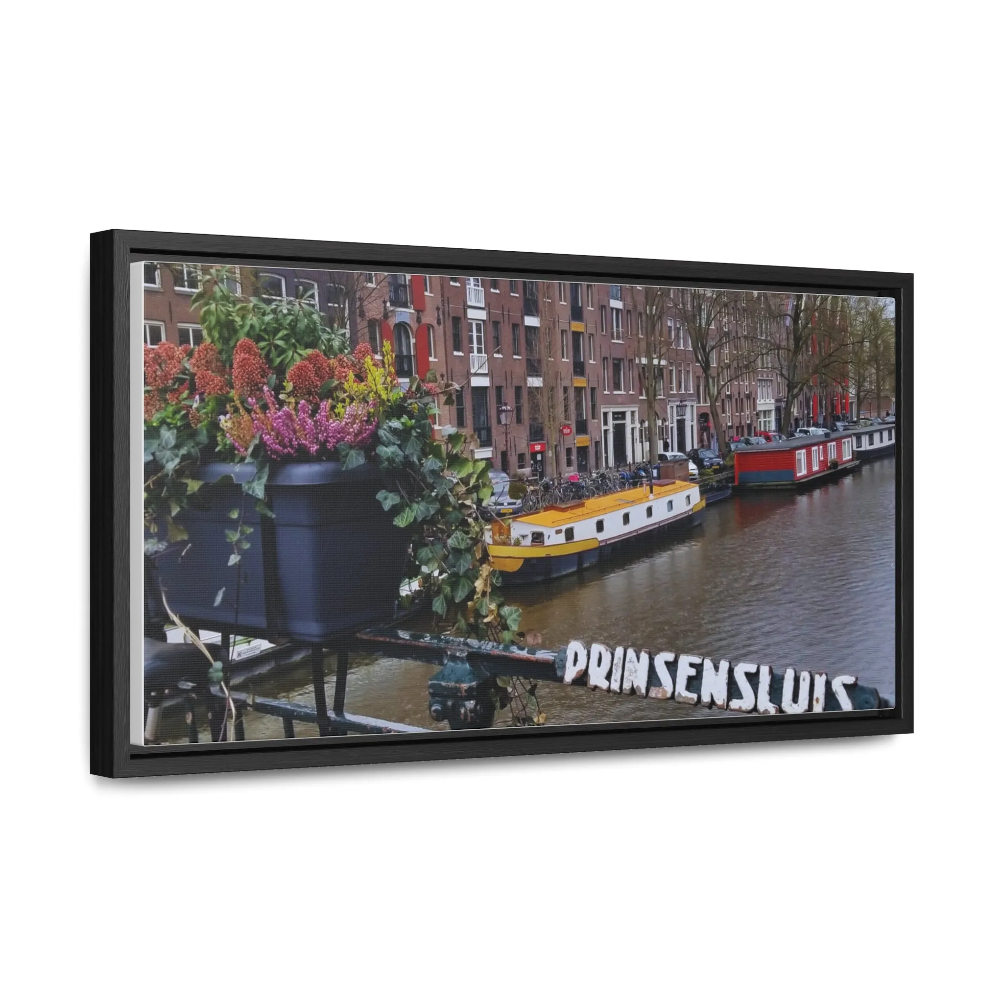 Amsterdam Canal on Canvas