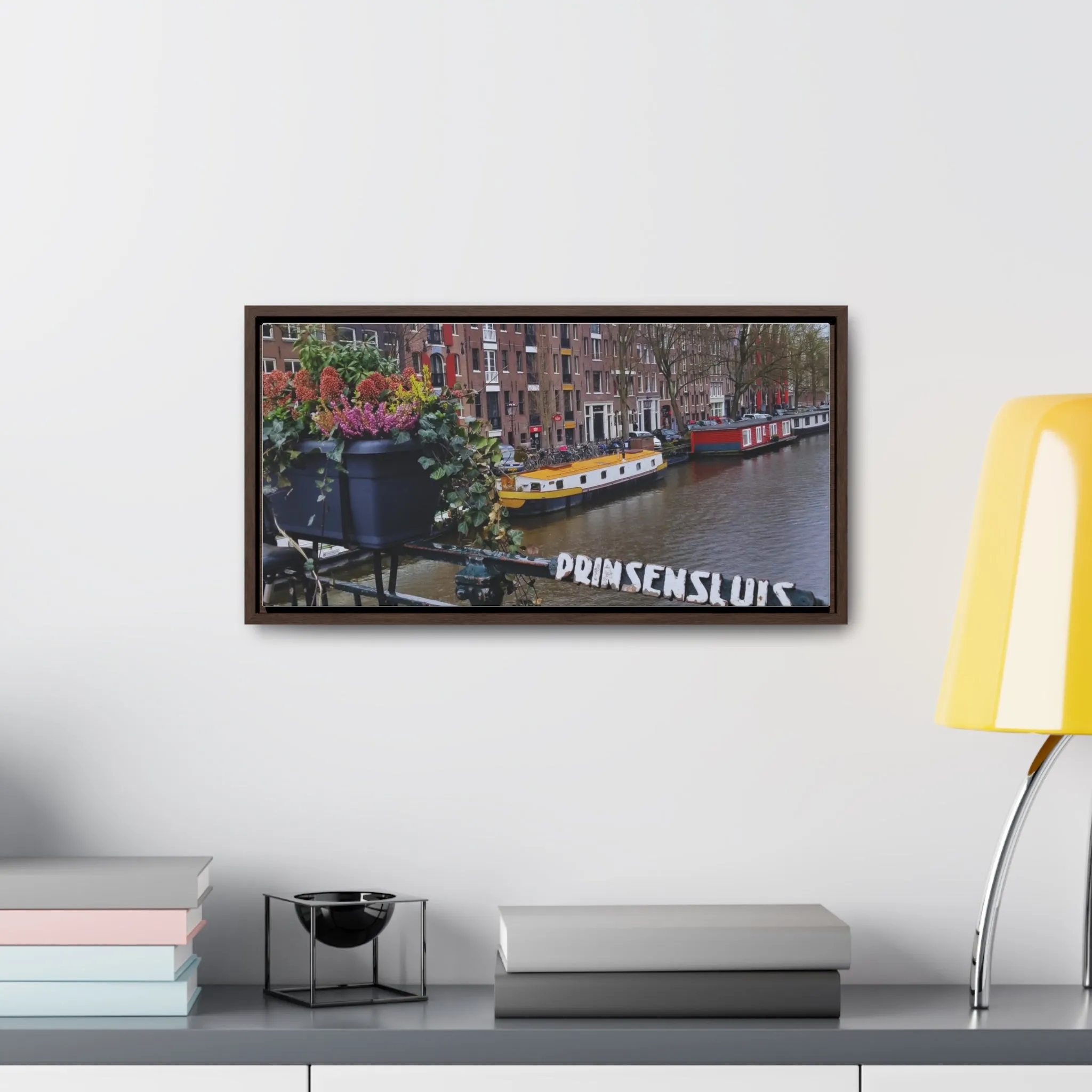 Amsterdam Canal on Canvas