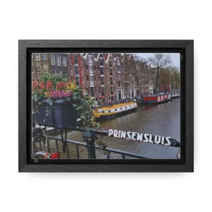 Amsterdam Canal on Canvas