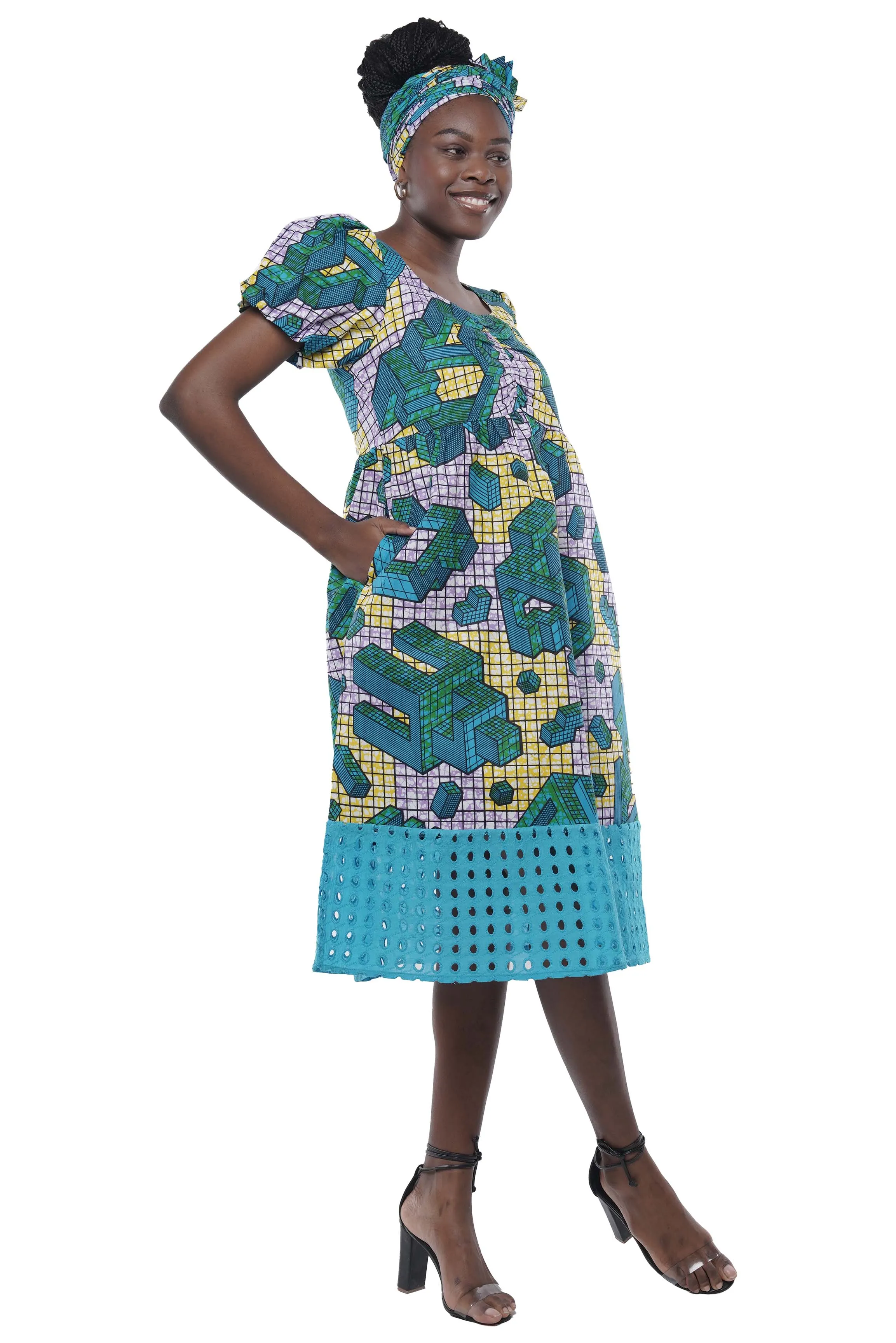 Ankara Midi Dress