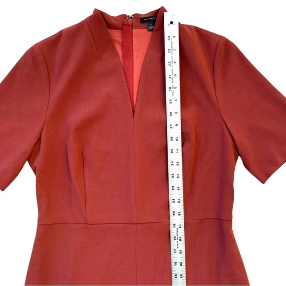 Ann Taylor Elbow Sleeve V-Neck Dress in‎ Bi-Stretch | Women’s Size 8