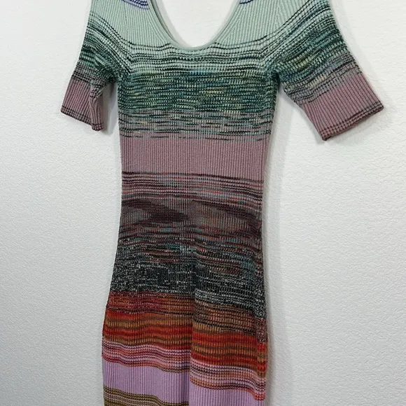 Anthropologie Space-Dyed Knit Midi Dress size Medium