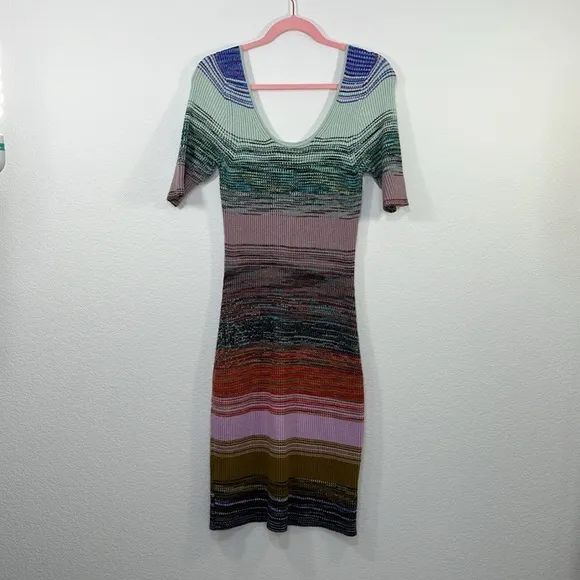 Anthropologie Space-Dyed Knit Midi Dress size Medium
