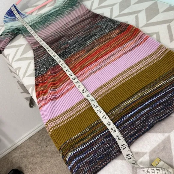 Anthropologie Space-Dyed Knit Midi Dress size Medium