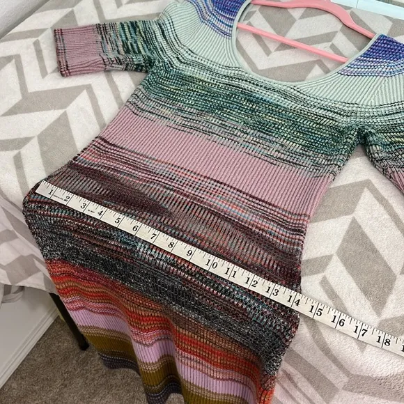 Anthropologie Space-Dyed Knit Midi Dress size Medium