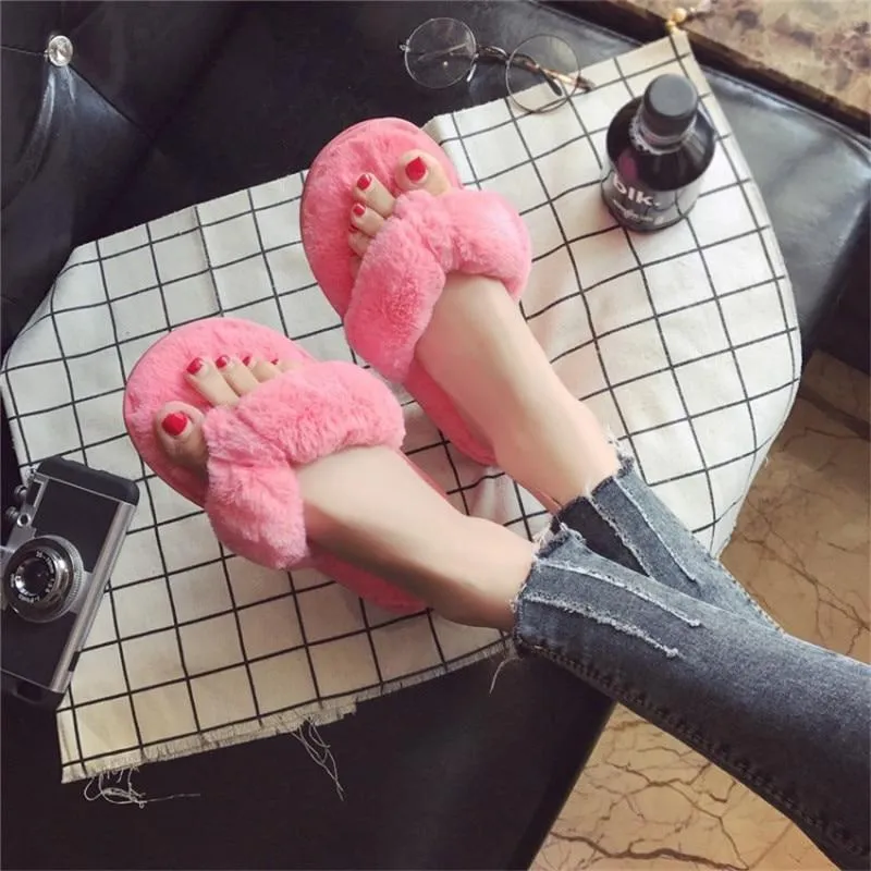 Anti-slip Fur Slippers