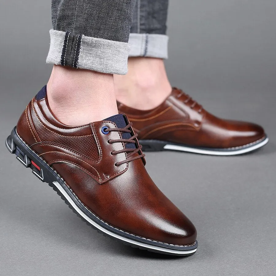 Antin™ | Men's Orthopedic Dress Shoes | Genuine Leather, Supportive Arch, Slip-On Design for All-Day Comfort