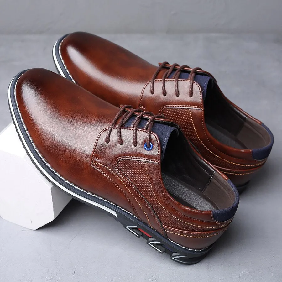 Antin™ | Men's Orthopedic Dress Shoes | Genuine Leather, Supportive Arch, Slip-On Design for All-Day Comfort