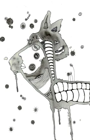 Art Print 'horse friend'