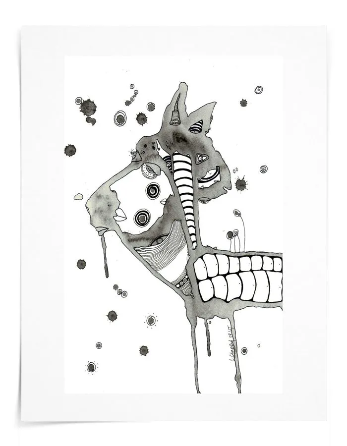 Art Print 'horse friend'