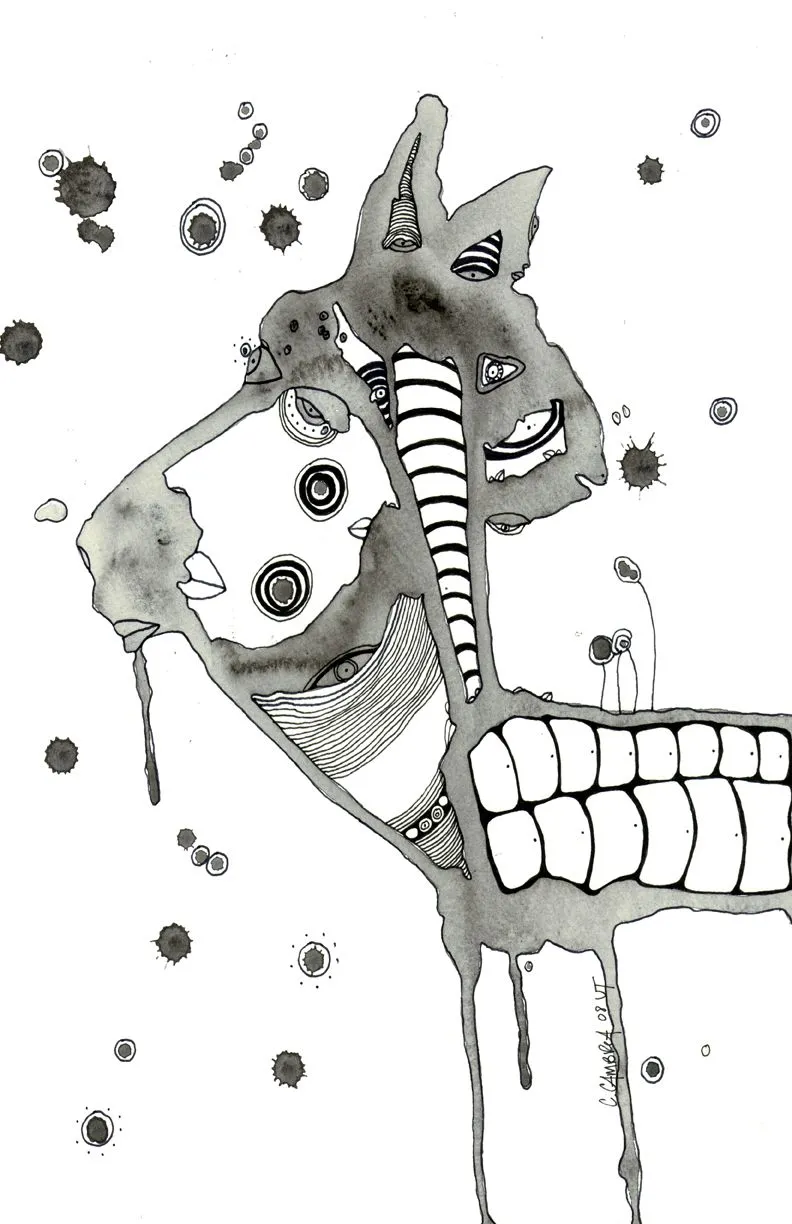 Art Print 'horse friend'